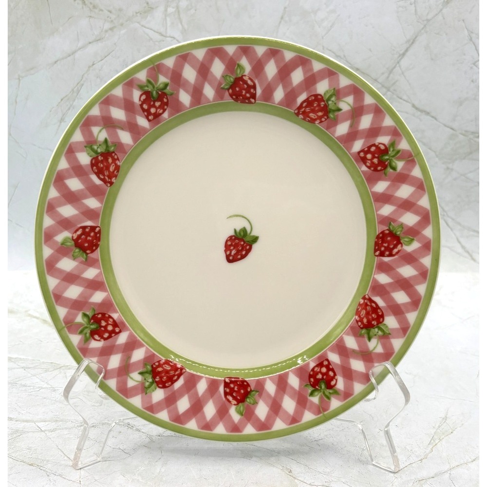 Villeroy & Boch Strawberries 'N Cream Replacement Salad Plate 8.25" Y2K EUC HTF